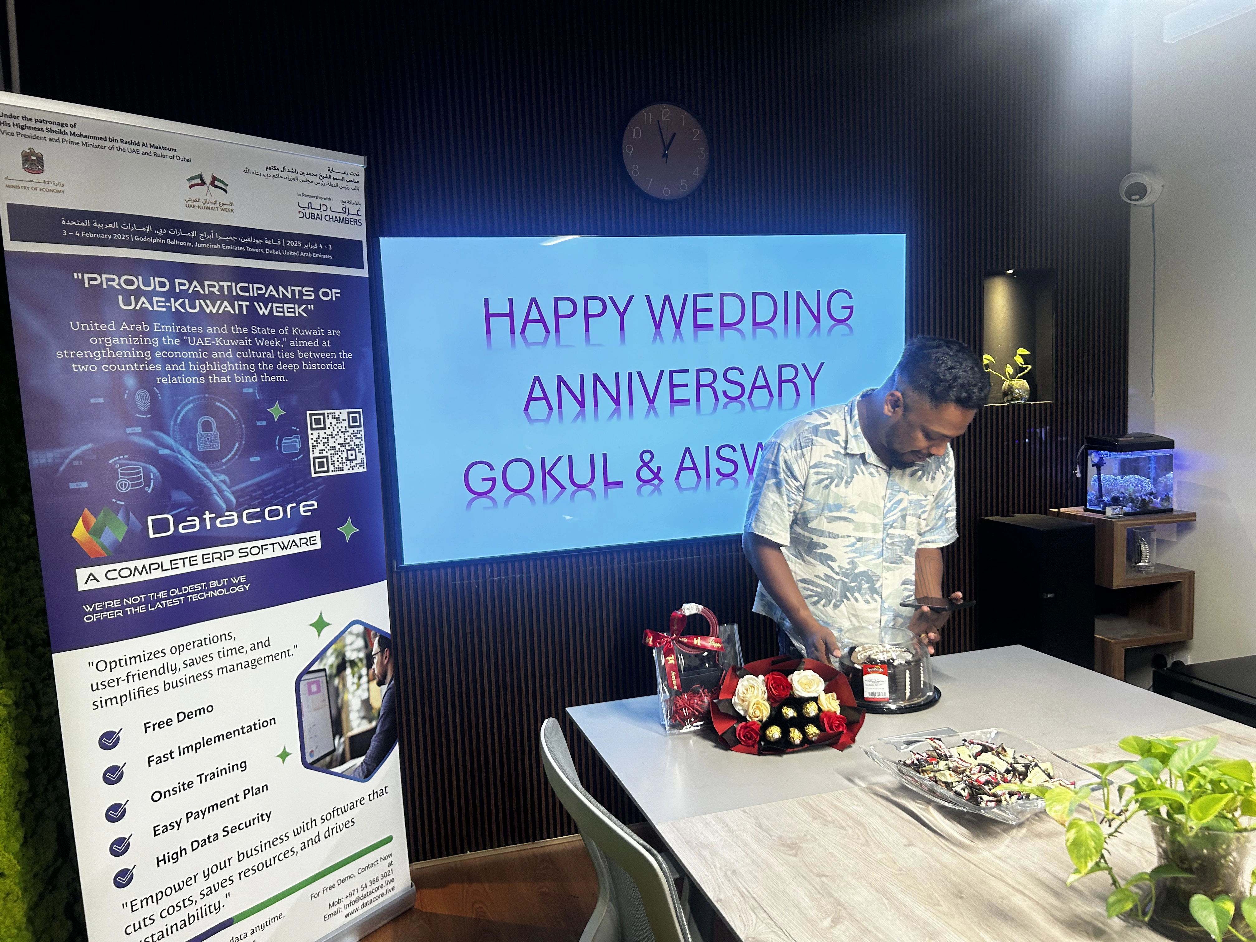 Template image: employee wedding anniversary